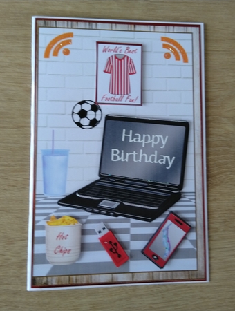 Happy Birthday 10 - 12 Age Decoupage Topper 3 by Honorscard Appleby