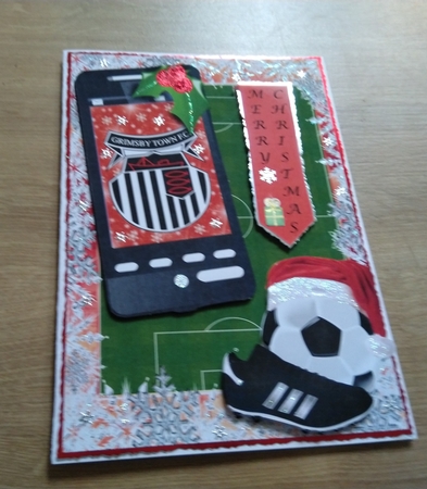 Christmas Football Phone card Grimsby by Honorscard Appleby