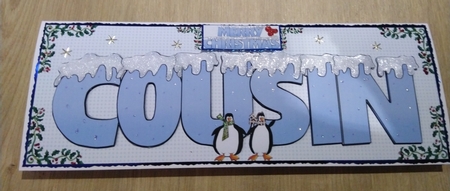 SNOW CAPPED NAMES - COUSIN by Honorscard Appleby
