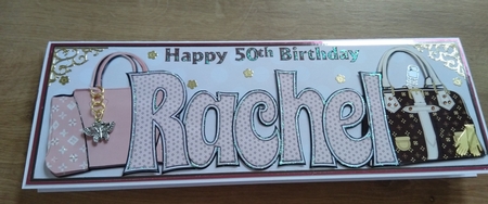 Posh Handbags RACHEL 50th large dl by Honorscard Appleby
