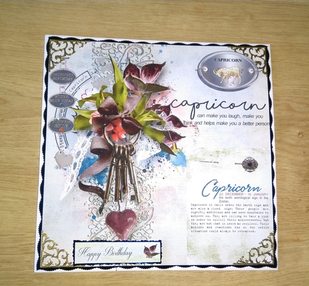 Zodiac Birthday Card - Capricorn by Honorscard Appleby
