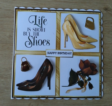 Fabulous Shoes Gold & Brown by Honorscard Appleby