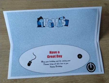 Games & Gadgets THOMAS large dl insert by Honorscard Appleby