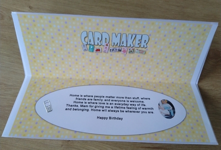 Card Maker Birthday large dl insert by Honorscard Appleby