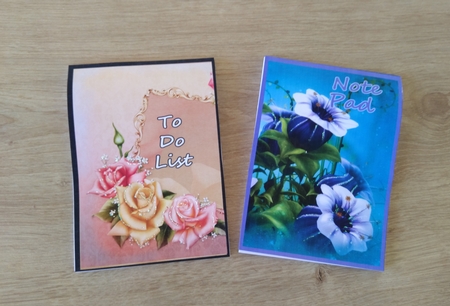Mini Kit of 3 Note Pads - Easy Project #3  NOW with 2023 and 2024 calendars by Honorscard Appleby