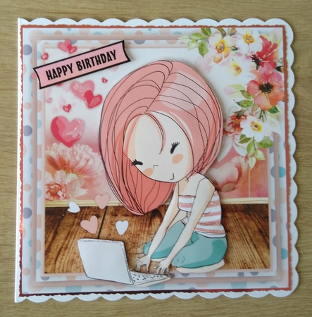 Trendy Texing Girl  by Honorscard Appleby