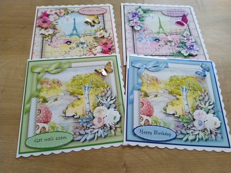 8, Sheet Bumper Kit , Tranquil Waters and Spring In Paris by Honorscard Appleby