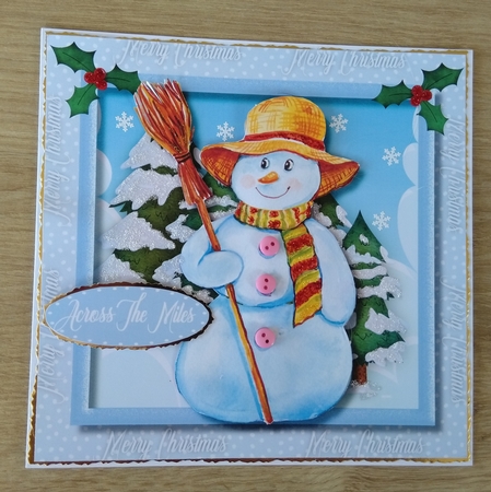 Snowman With His Broom by Honorscard Appleby