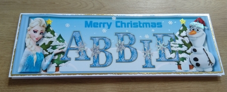 DL Merry Christmas Abbie by Honorscard Appleby