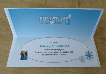 Christmas Snow Princess CHRISTMAS large dl insert by Honorscard Appleby