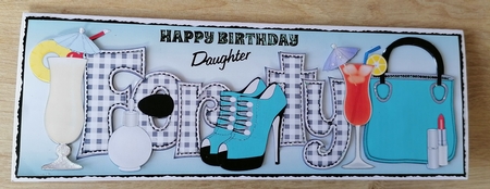 Special Birthday FORTY large dl by Honorscard Appleby