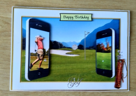 Golf Dual Phones - various sentiments by Honorscard Appleby