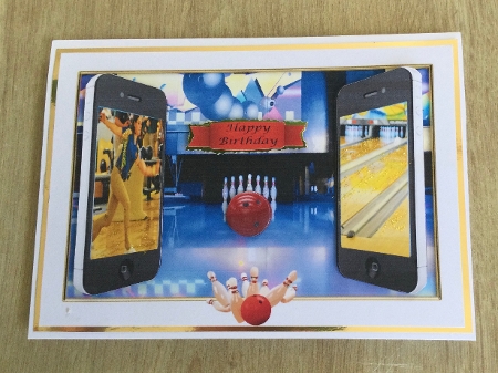 Bowling Dual Phones female - various sentiments by Honorscard Appleby