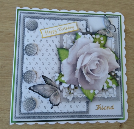 Beautiful Silver Rose  by Honorscard Appleby
