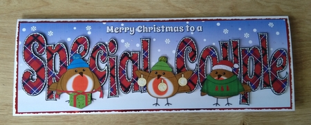 More Christmas Robins SPECIAL COUPLE large dl 2 by Honorscard Appleby