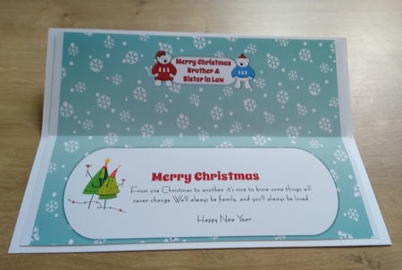 Monty & Luna Polar Bears BROTHER & SISTER IN LAW large dl insert by Honorscard Appleby