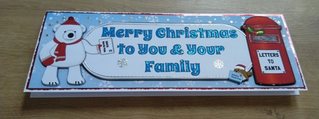 Monty Polar Bear letter to Santa YOU & YOUR FAMILY large dl by Honorscard Appleby