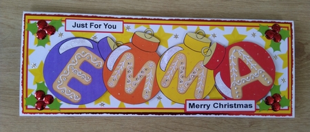 BAUBLE NAMES - EMMA by Honorscard Appleby
