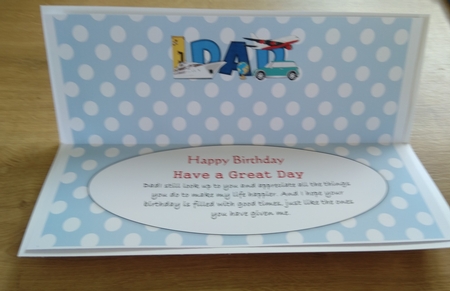 World Travel DAD large dl insert by Honorscard Appleby