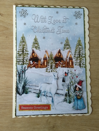 Christmas Time A4 Quick Card by Honorscard Appleby