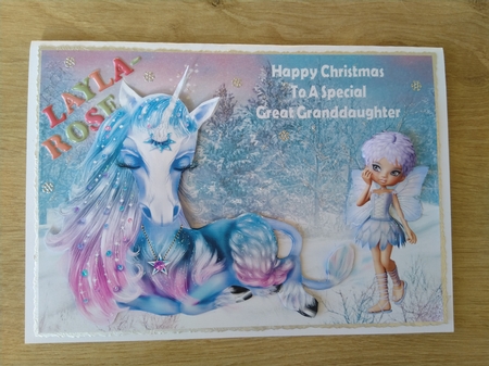 Christmas Great Granddaughter by Honorscard Appleby