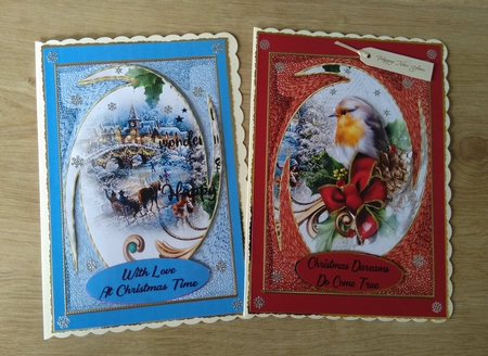Christmas scenes toppers by Honorscard Appleby