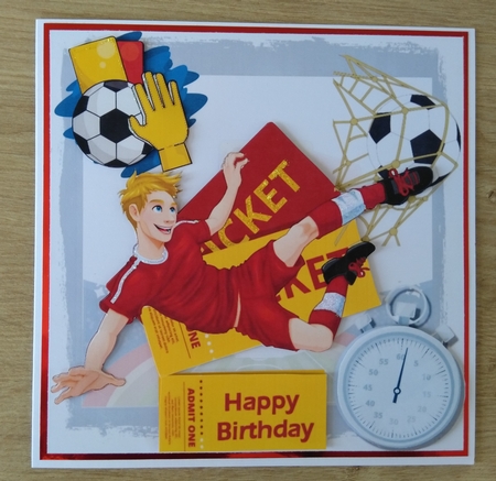 Football mania red by Honorscard Appleby