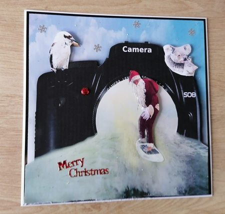 surfing santa by Honorscard Appleby