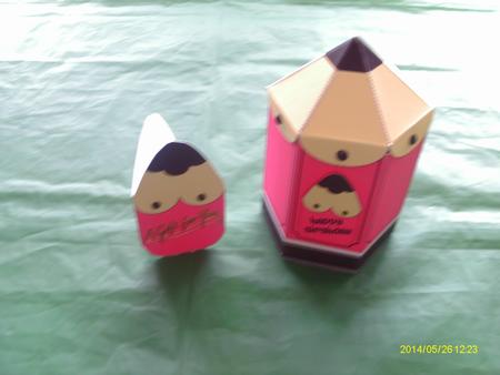 3D Pencil Shaped Treat or Favour Box Mini Kit by Honorscard Appleby