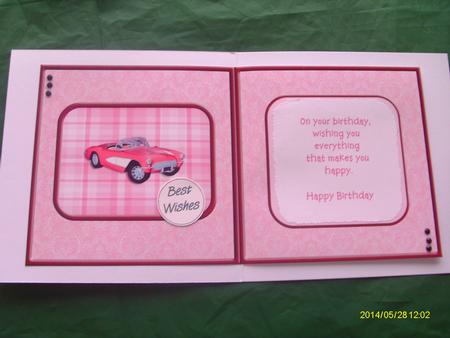 Pink Convertible Blank Insert by Honorscard Appleby