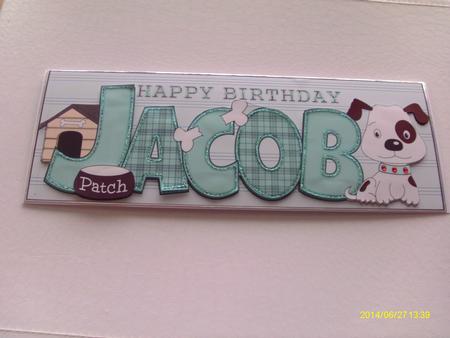 Patch the Dog Jacob Large Dl by Honorscard Appleby