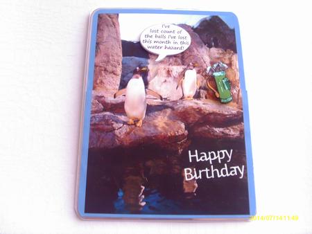 Golfing Penguins Card by Honorscard Appleby