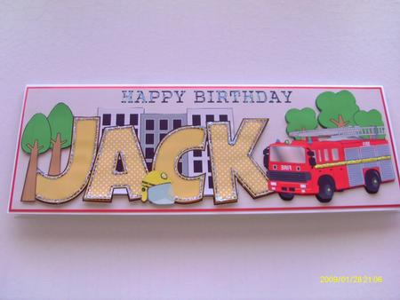 Fire Engine Jack Large Dl by Honorscard Appleby