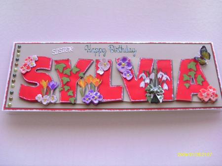 Flowers Sylvia Large Dl by Honorscard Appleby