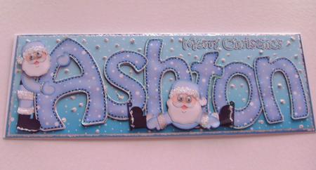 Xmas Ashton Santa Large Dl & 3D Decoupage by Honorscard Appleby