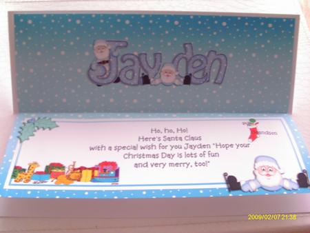 Xmas Jayden Matching Large Dl Insert by Honorscard Appleby