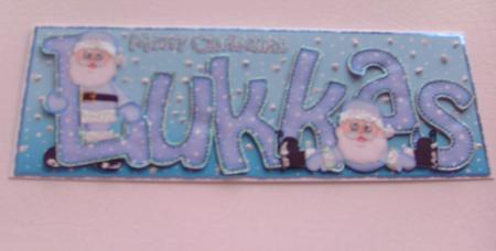 Xmas Large Dl Lukkas Quick Card N 3D Decoupage by Honorscard Appleby