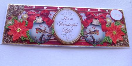 Red Robin Its a Wonderful Life Large Dl Decoupage by Honorscard Appleby