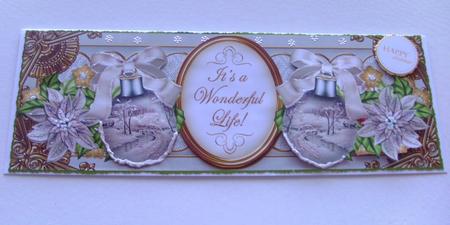Snow Bridge Its a Wonderful Life Large Dl Decoupage by Honorscard Appleby