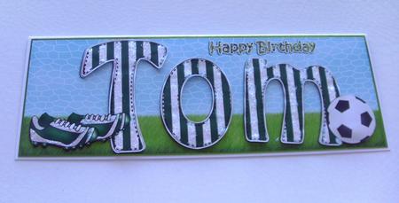 Large Dl Birthday Tom Quick Card N 3D Decoupage by Honorscard Appleby