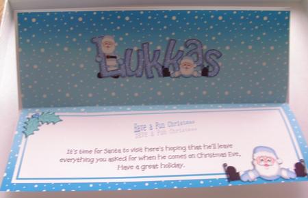 Xmas Lukkas Matching Large Dl Insert by Honorscard Appleby