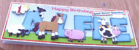 Farm Animals Alfie Large Dl by Honorscard Appleby