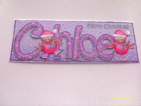 Merry Christmas Chloe Robins Large Dl & 3D Decoupage by Honorscard Appleby