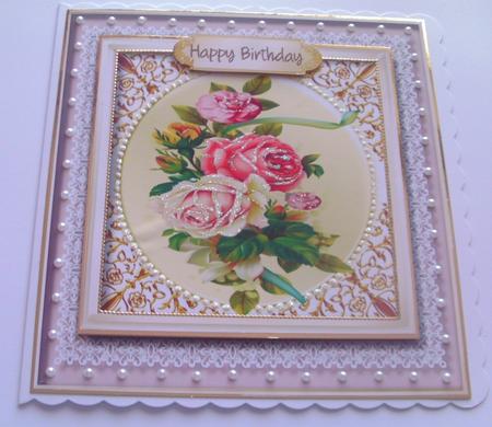 Roses and Stunning Lace  by Honorscard Appleby