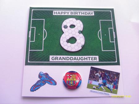 Soccer/football Birthday 8 Year Old by Honorscard Appleby