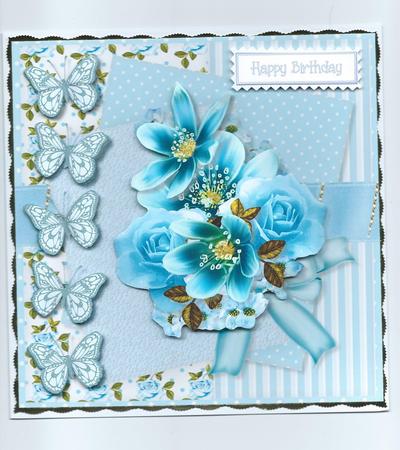 Card Topper Bleu Symphony by Honorscard Appleby