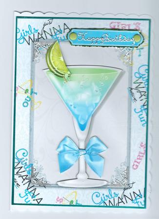 Blue & Green Cocktail by Honorscard Appleby