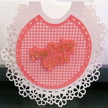 New Baby Boy/girl Bib Card by Ine Moren