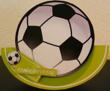 Football Black Wobble Card. by Ine Moren