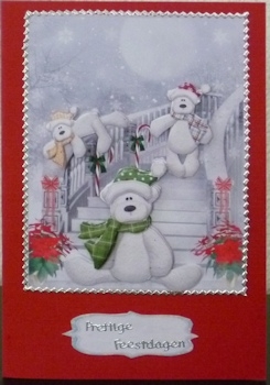 Teddies Having Fun Sliding Down the Bannister by Ine Moren